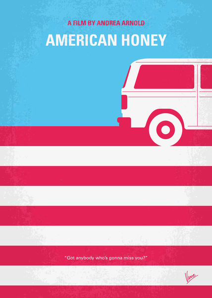 No786-my-american-honey-minimal-movie-poster