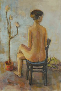 Sitzende Frau by alfons niex