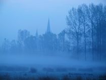 Oedter Kirche zur blauen Stunde by Frank  Kimpfel