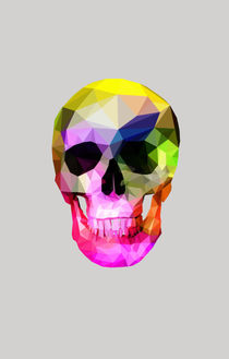 Rainbow Skull by dinodesigns