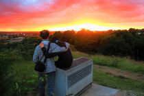 Watching The Sunset Over Norwich, England    by Vincent J. Newman