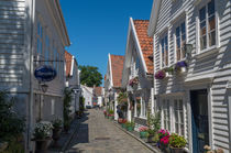 Altstadt Gamle Stavanger, Norwegen by globusbummler