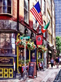 Boston MA - Restaurants on Creek Square by Susan Savad