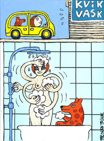 Susanne in the Shower von Fine Art Nielsen