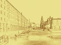 Albert Dock, Liverpool (Digital Art) von John Wain