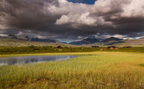 Rondane national park with mountains and swamp by Bastian Linder