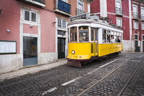 Tram in Lisbon at Alfama by Bastian Linder
