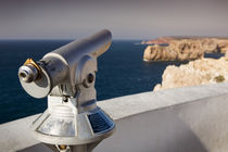 Telescope at lighthouse Sao Vicente, Sagres Portugal by Bastian Linder