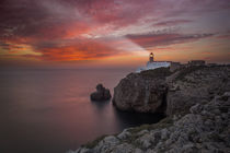 Lighthouse Sao Vicente during sunset, Sagres Portugal von Bastian Linder