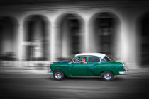 Green old car, Havanna Cuba von Bastian Linder