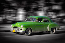 Green old car, Havanna Cuba von Bastian Linder