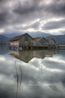 Kochelsee with huts by Bastian Linder