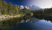 Lake Eibsee with Zugspitze in Bavaria by Bastian Linder