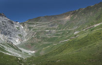 Road at Passo dello Stelvio in the Alps, Italy von Bastian Linder
