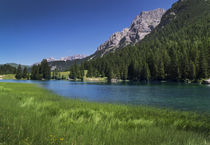 Mountain lake Lago di Agola in the Alps, Italy von Bastian Linder