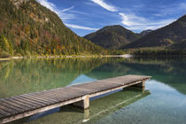 Lake Plansee in Austria with panorama of the Alps by Bastian Linder
