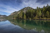 Lake Plansee in Austria with panorama of the Alps von Bastian Linder