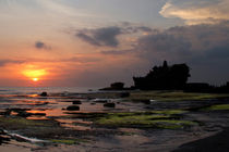 Temple Tanah Lot on Bali at sunset by Bastian Linder