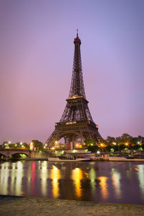 Eiffel Tower in sunrise at Seine, Paris by Bastian Linder