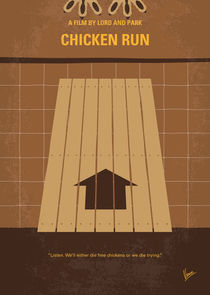 No789 My Chicken Run minimal movie poster by chungkong