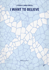 No792 My I Want to Believe minimal movie poster von chungkong