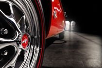 ford mustang, mustang wheel, red by hottehue