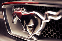 ford mustang, macro logo by hottehue