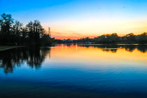 Sunset at Whitlingham Lake, Norwich, U.K by Vincent J. Newman