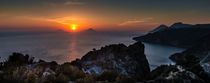 Sunset view from Lipari to Alicudi an Filicudi and Alicudi by Richard Gruber