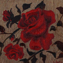 Red Roses. Decorative Floral Art von mikart