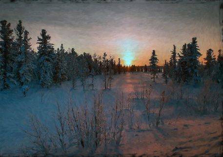 Winter-sunset