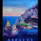Retro-poster-amazing-amalfi-coast-at-sunset-i
