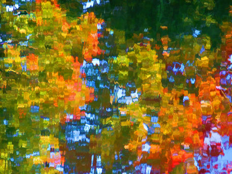 Fall-leaves-on-river-7