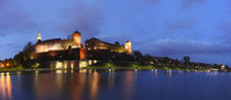 Wawel Castle at dusk, Krakow, Lesser Poland, Poland, Europe by Torsten Krüger