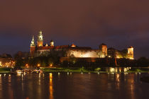 Wawel Castle at dusk, Krakow, Lesser Poland, Poland, Europe von Torsten Krüger
