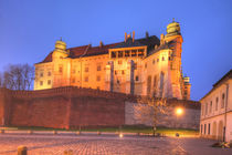 Wawel Castle at dusk, Krakow, Lesser Poland, Poland, Europe by Torsten Krüger