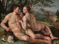 Hendrick Goltzius. Adam und Eva im Paradies by franshals