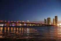 Miami Skyline bei Nacht by assy