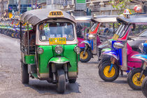 HDR tuk tuks in Bangkok, Thailand by Kevin Hellon