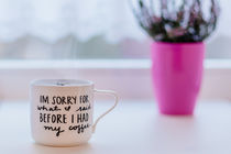 i`m sorry coffe mug by bazaar