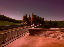 Conway Castle (Digital Art) von John Wain
