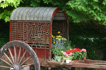 Flower-cart-oriental