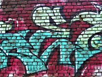 Mauer Grafiti, Teilansicht von assy