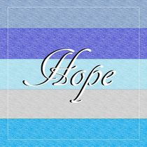 HOPE on Blue von eloiseart
