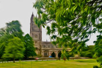 St Mary's Church. Thornbury. (Digital Art) von John Wain