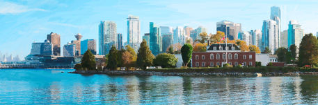 Vancouver-panorama-gouache