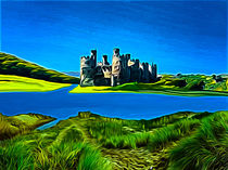 Conway Castle (Digital Art) von John Wain