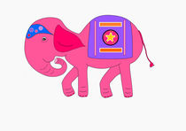 Pink elephant by Jutta Ehrlich