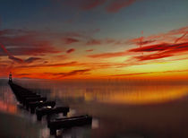 The Beach at Sunset (Digital Art)  von John Wain