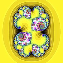 yellow fractal von Stephany CHAMBON